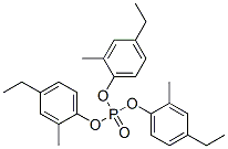 tris(4-ethyl-o-tolyl) phosphate Struktur
