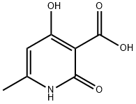 2,4-DIHYDROXY-6-METHYLPYRIDINE-3-CARBOXYLIC ACID Structure