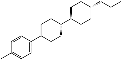 4-[trans-4(trans-4-Propylcyclohexyl) cyclohexyl]toluene 4-[trans-4(trans-4-Propylcyclohexyl)cyclohexyl]toluene Struktur