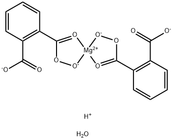 Monoperoxyphthalic acid magnesium salt hexahydrate Struktur