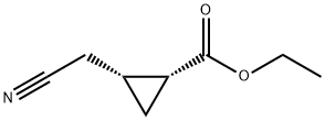 ETHYL(1S,2S)‐REL-2‐(CYANOMETHYL)CYCLOPROPANE‐1‐CARBOXYLATE, 84673-47-2, 结构式