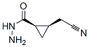 Cyclopropanecarboxylic acid, 2-(cyanomethyl)-, hydrazide, cis- (9CI),84673-58-5,结构式