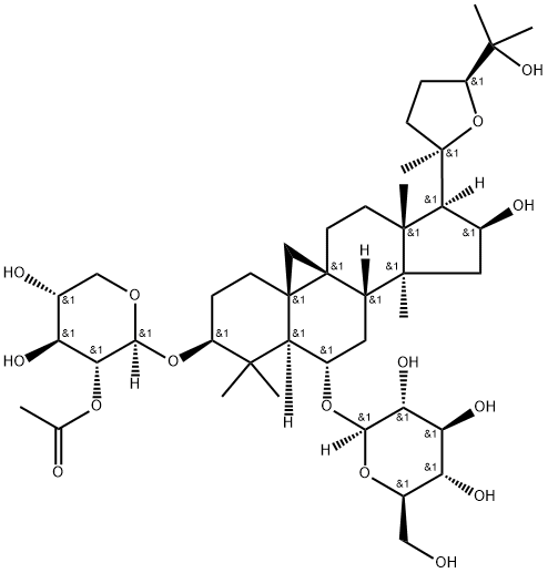 黄芪皂苷 II 结构式