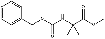 甲基1-(苄氧羰基)环丙烷羧酸 结构式