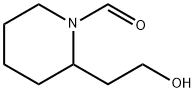 2-(2-ヒドロキシエチル)-1-ピペリジンカルボアルデヒド 化学構造式