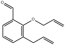 3-(2-プロペニル)-2-(2-プロペニルオキシ)ベンズアルデヒド 化学構造式