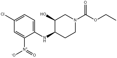 ethyl cis-4-[(4-chloro-2-nitrophenyl)amino]-3-hydroxypiperidine-1-carboxylate|