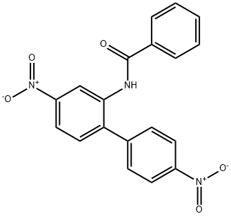 N-(4,4'-ジニトロ[1,1'-ビフェニル]-2-イル)ベンズアミド 化学構造式
