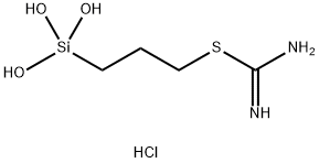 2-[3-(トリヒドロキシシリル)プロピル]イソチオ尿素・塩酸塩 化学構造式