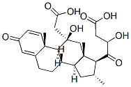 11β,21-ビス(アセチルオキシ)-16α-メチルプレグナ-1,4-ジエン-3,20-ジオン 化学構造式