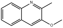 3-Methoxy-2-methylquinoline 化学構造式