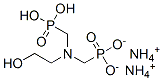 diammonium dihydrogen [[(2-hydroxyethyl)imino]bis(methylene)]bisphosphonate Struktur