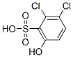 2,3-dichloro-6-hydroxybenzenesulphonic acid Struktur