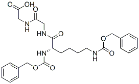 N-[N-[N2,N6-bis[(benzyloxy)carbonyl]-L-lysyl]glycyl]glycine Structure