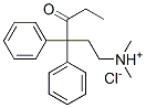 dimethyl(4-oxo-3,3-diphenylhexyl)ammonium chloride Structure