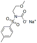 sodium 2-methoxyethyl [(4-methylphenyl)sulphonyl]carbamate Struktur