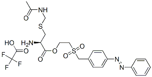 84712-95-8 2-[[p-(phenylazo)benzyl]sulphonyl]ethyl S-(acetamidomethyl)-L-cysteinate, mono(trifluoroacetate)
