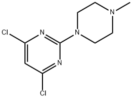 4,6-DICHLORO-2-(4-METHYL-PIPERAZIN-1-YL)-PYRIMIDINE, 84727-44-6, 结构式