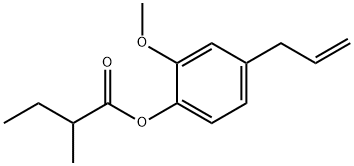4-allyl-2-methoxyphenyl 2-methylbutyrate 结构式
