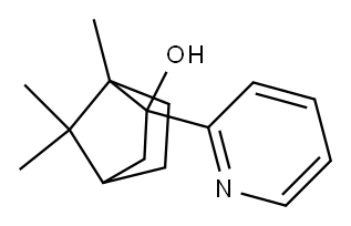 1,7,7-trimethyl-2-(2-pyridyl)bicyclo[2.2.1]heptan-2-ol 结构式
