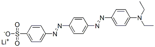 4-[[4-[[4-(ジエチルアミノ)フェニル]アゾ]フェニル]アゾ]ベンゼンスルホン酸リチウム 化学構造式