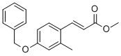2-Propenoic acid, 3-[2-methyl-4-(phenylmethoxy)phenyl]-, methyl ester Struktur