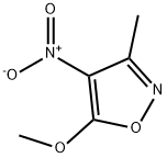 Isoxazole, 5-methoxy-3-methyl-4-nitro- (9CI) 化学構造式