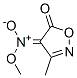 5(4H)-Isoxazolone,3-methyl-4-(methyl-aci-nitro)-,(E)-(9CI) 结构式