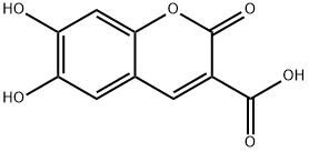 6,7-二羟基香豆素-3-羧酸, 84738-35-2, 结构式