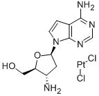 3-Aminotubercidindichloroplatinum(II) 结构式