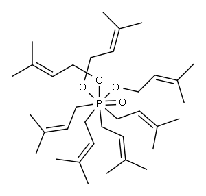 ジヒドロヘプタプレニルホスファート 化学構造式