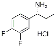 (R)-1-(3,4-Difluorophenyl)propan-1-aMine hydrochloride Structure
