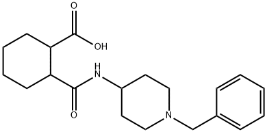 2-{[(1-BENZYL-4-PIPERIDINYL)AMINO]-CARBONYL}CYCLOHEXANECARBOXYLIC ACID Struktur