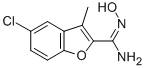 2-Benzofurancarboximidamide, 5-chloro-N-hydroxy-3-methyl- Structure
