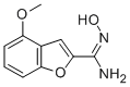 2-Benzofurancarboximidamide, N-hydroxy-4-methoxy- Structure