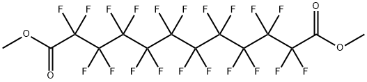 パーフルオロ-1,10-デカンジカルボン酸ジメチル 化学構造式