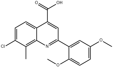 847503-17-7 7-CHLORO-2-(2,5-DIMETHOXYPHENYL)-8-METHYLQUINOLINE-4-CARBOXYLIC ACID