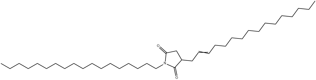 3-(hexadec-2-enyl)-1-octadecylpyrrolidine-2,5-dione Struktur