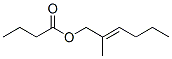 ブタン酸2-メチル-2-ヘキセニル 化学構造式