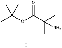 2-氨基-2-甲基丙酸叔丁酯盐酸盐, 84758-81-6, 结构式