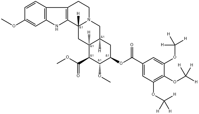 利血平-D9, 84759-11-5, 结构式