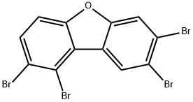 1,2,7,8-tetrabromodibenzofuran Structure