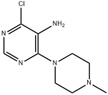 4-CHLORO-6-(4-METHYL-PIPERAZIN-1-YL)-PYRIMIDIN-5-YLAMINE Struktur