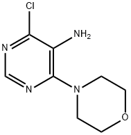 4-CHLORO-6-MORPHOLIN-4-YL-PYRIMIDIN-5-YLAMINE Struktur