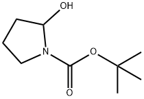 2-羟基-1-吡咯烷羧酸叔丁酯 结构式