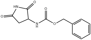 Carbamic acid, (2,5-dioxo-3-pyrrolidinyl)-, phenylmethyl ester (9CI) 结构式
