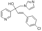 (3E)-4-(4-CHLOROPHENYL)-1-(1H-IMIDAZOL-1-YL)-2-PYRIDIN-3-YLBUT-3-EN-2-OL 结构式