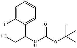 [1-(2-Fluoro-phenyl)-2-hydroxy-ethyl]-carbaMic acid tert-butyl ester Struktur