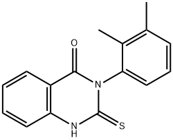 3-(2,3-二甲基苯基)-2-硫烷基-3,4-二氢喹唑啉-4-酮, 84772-24-7, 结构式