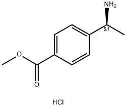 (S)-4-(1-AMINO-ETHYL)-BENZOIC ACID METHYL ESTER HYDROCHLORIDE Struktur